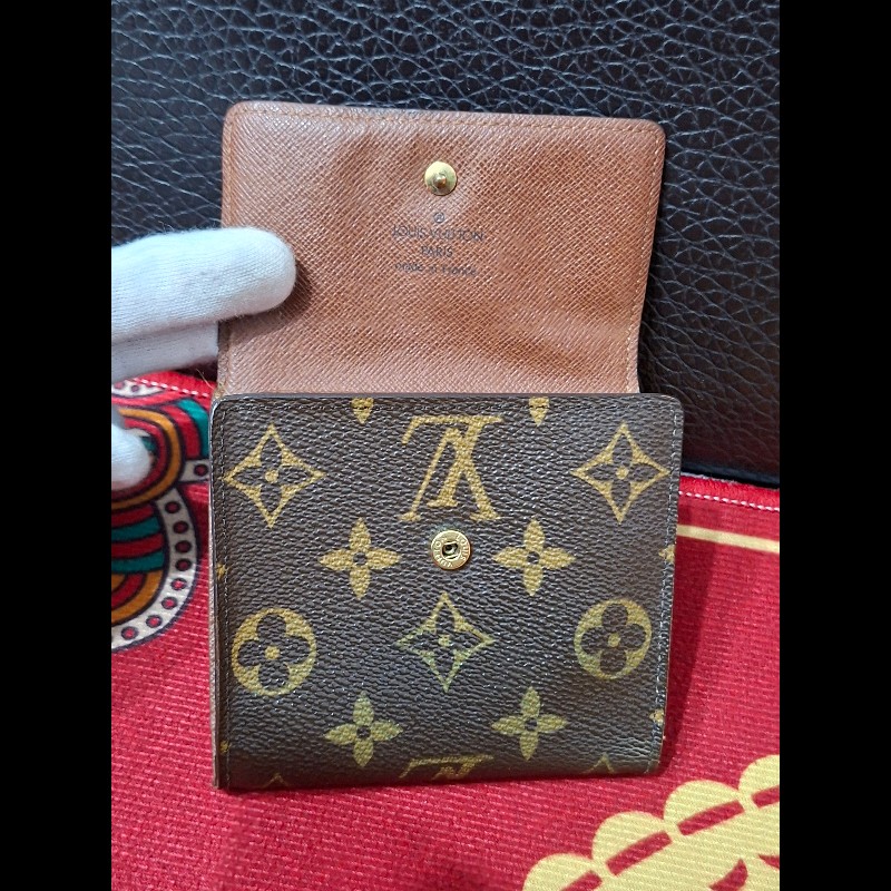 日本二手/LV/三折層中夾/內有零錢袋/SP0038-4