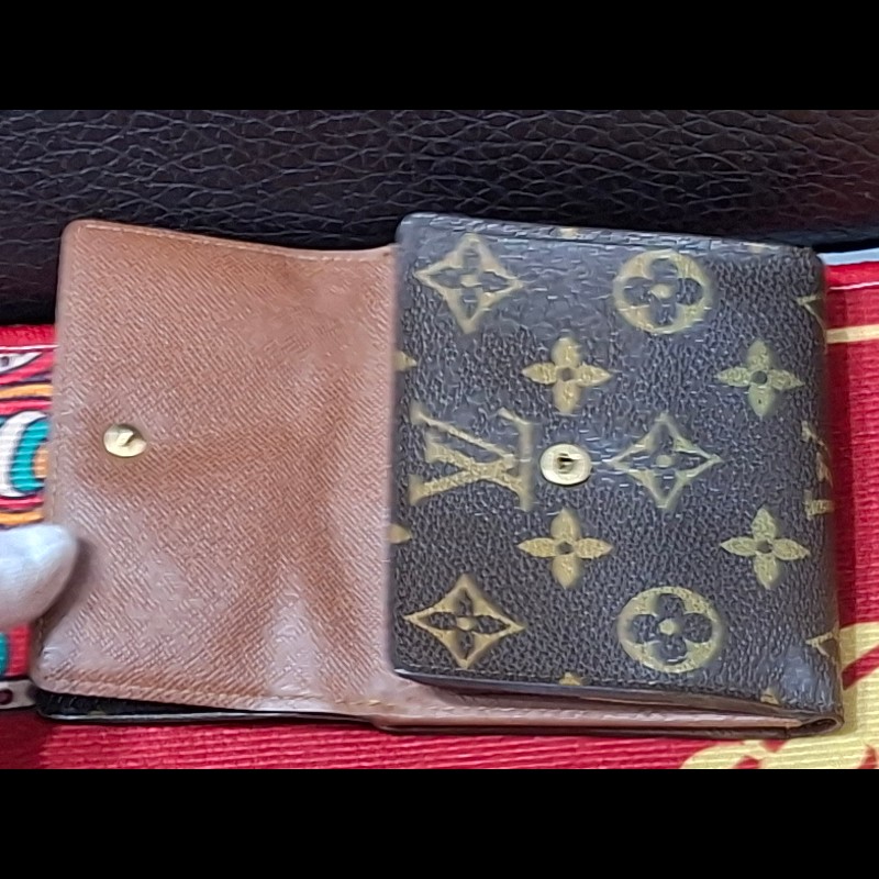 日本二手/LV/三折層中夾/內有零錢袋/SP0038-5