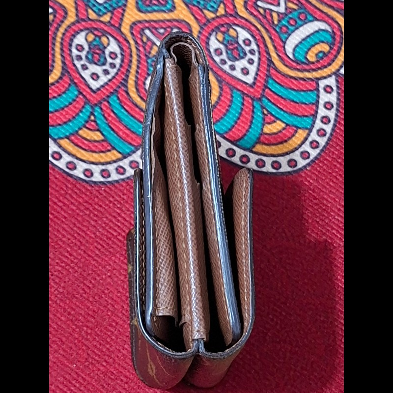 日本二手/LV/三折層中夾/內有零錢袋/SP0038-8