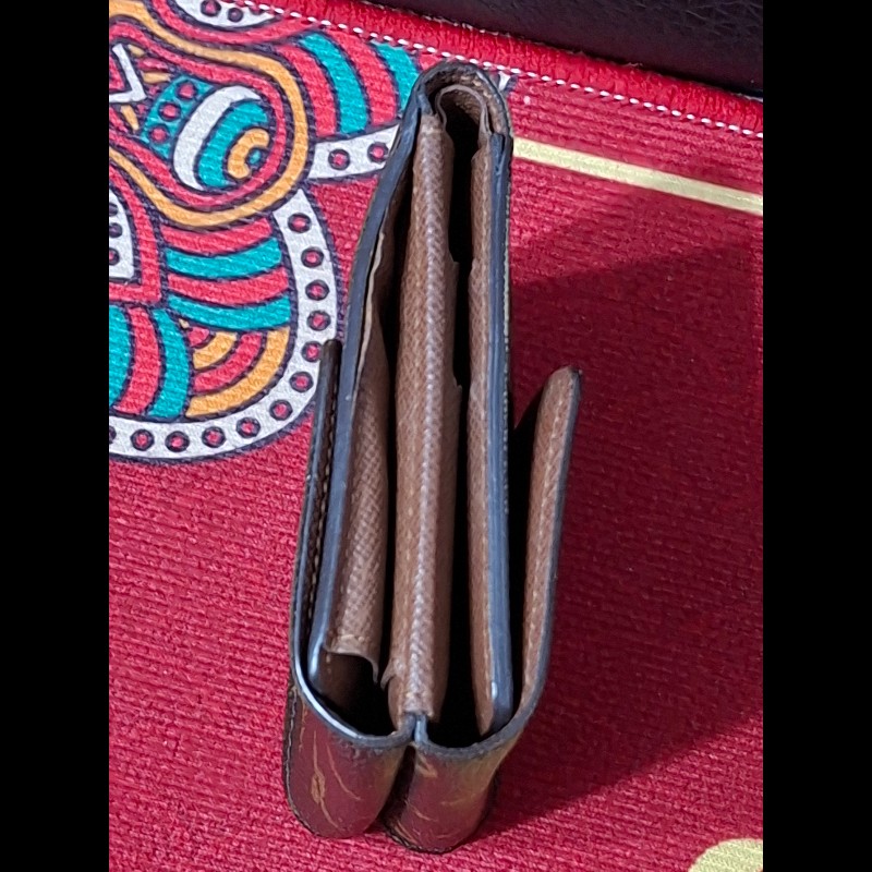 日本二手/LV/三折層中夾/內有零錢袋/SP0038-9