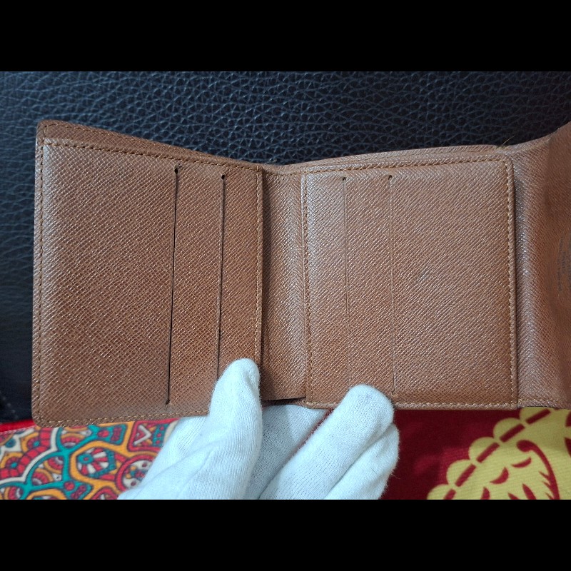 日本二手/LV/三折層中夾/內有零錢袋/SP0038-14