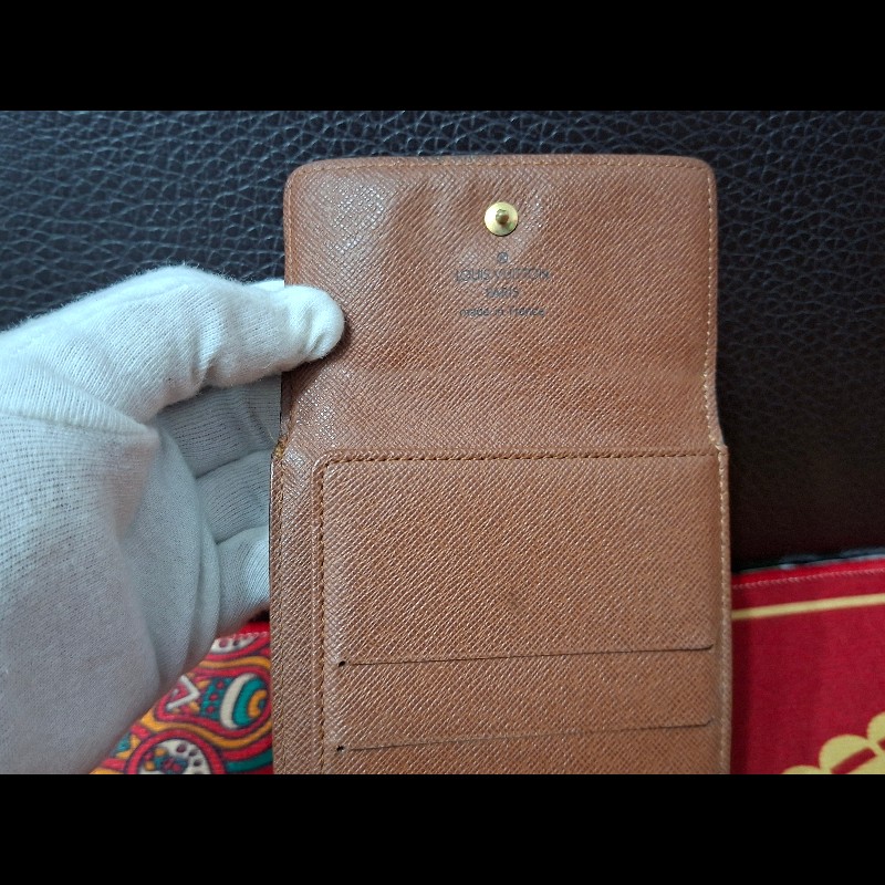 日本二手/LV/三折層中夾/內有零錢袋/SP0038-15