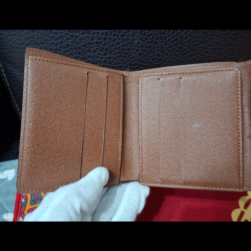 日本二手/LV/三折層中夾/內有零錢袋/SP0038-17