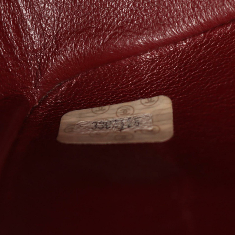 香奈兒 Deca Matelasse 34 羊皮單肩包/手提包,女士,黑色-4