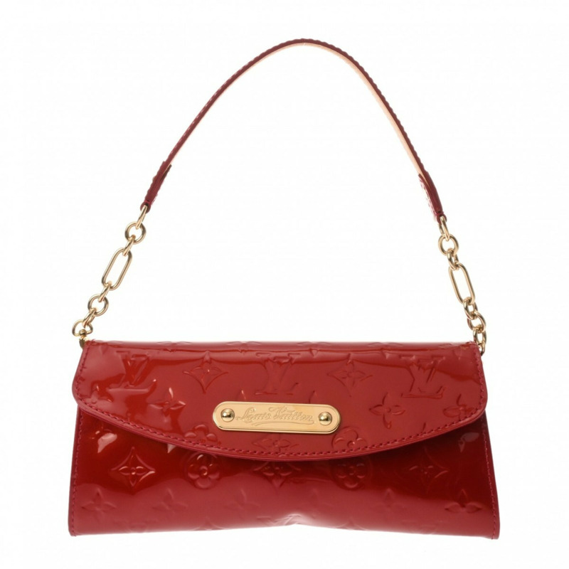 路易威登 (LOUIS VUITTON) Monogram Vernis Sunset Boulevard Pomme d'Amour M93543 女士手提包 A 級二手 Ginzo-1