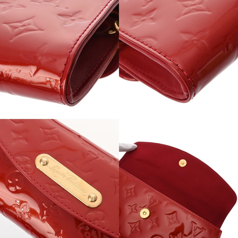 路易威登 (LOUIS VUITTON) Monogram Vernis Sunset Boulevard Pomme d'Amour M93543 女士手提包 A 級二手 Ginzo-8