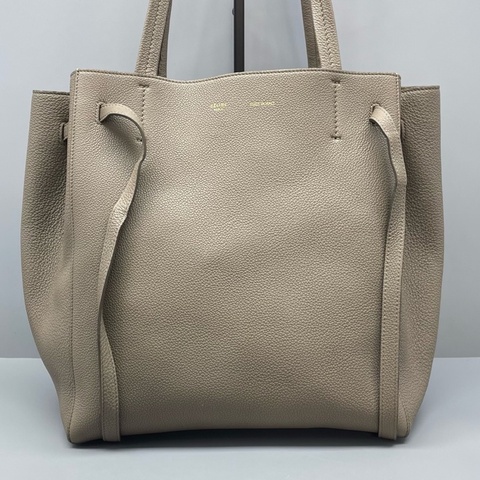 Celine賽琳托特包灰色荔枝紋/29*30*18cm 🈚附件