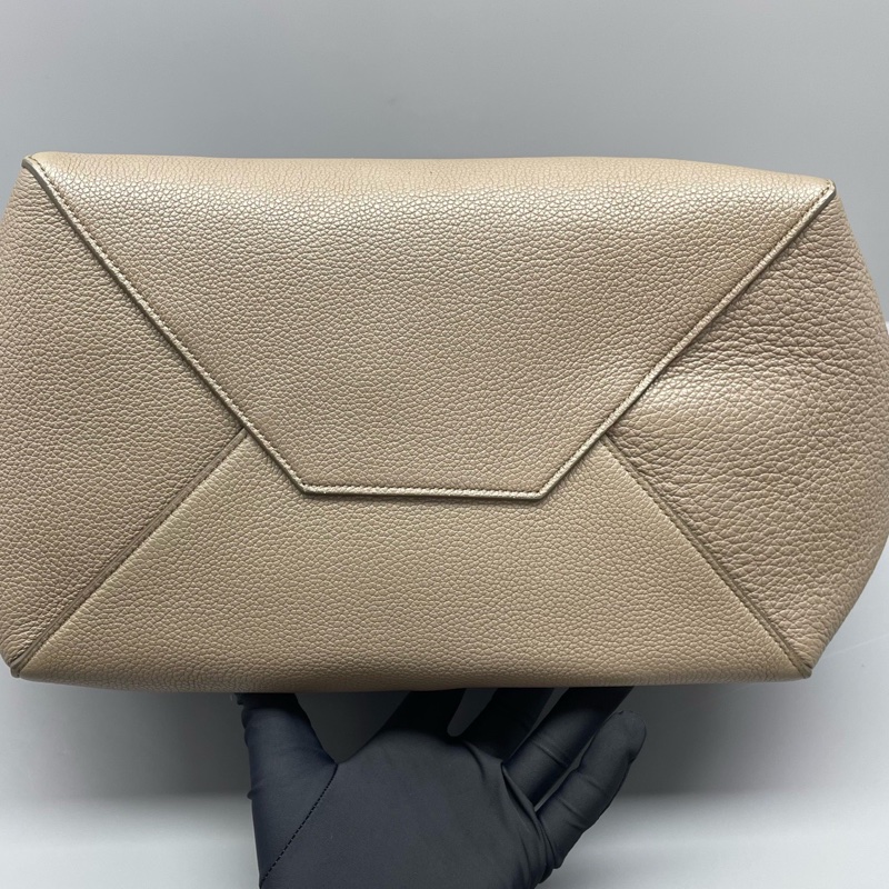 Celine賽琳托特包灰色荔枝紋/29*30*18cm 🈚附件-2