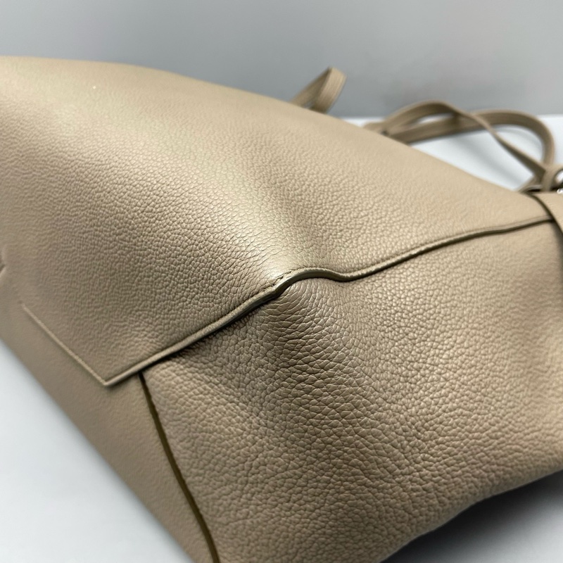 Celine賽琳托特包灰色荔枝紋/29*30*18cm 🈚附件-8