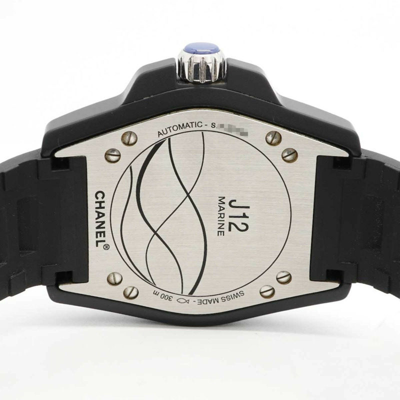 香奈兒 J12 Marine H2561 黑色錶盤男士腕錶-4