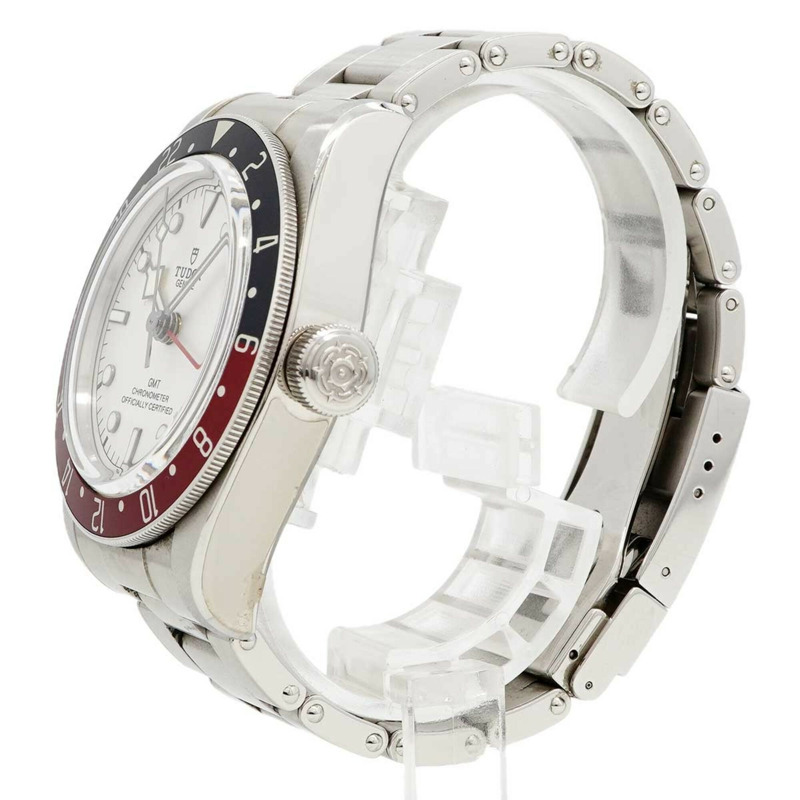 帝舵碧灣GMT 79830RB 白色錶盤男士腕錶-1