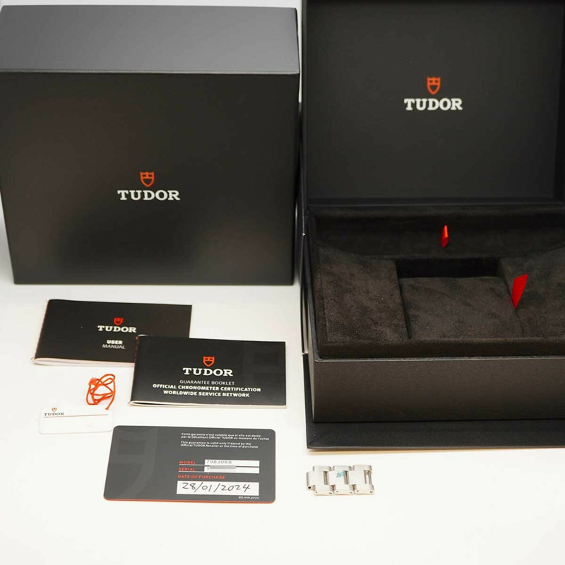 帝舵碧灣GMT 79830RB 白色錶盤男士腕錶-9