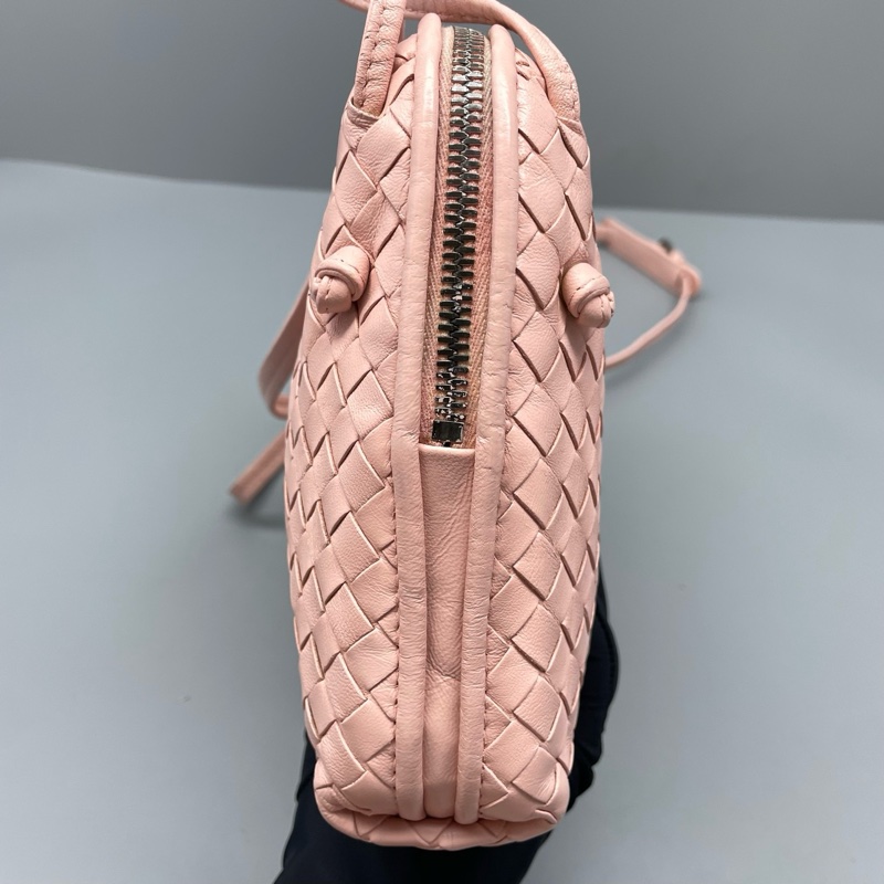 BV葆蝶家編織斜挎相機包粉色/24*17*5cm 🈚附件-3