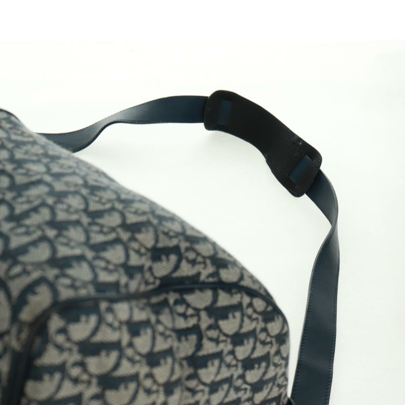 【日本直送】Christian Dior Trotter帆布波士頓包，兩用款，海軍藍/金色，正品，貨號168742SAV-10