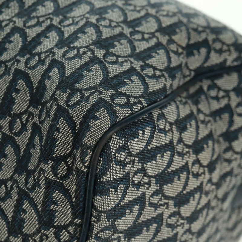 【日本直送】Christian Dior Trotter帆布波士頓包，兩用款，海軍藍/金色，正品，貨號168742SAV-13