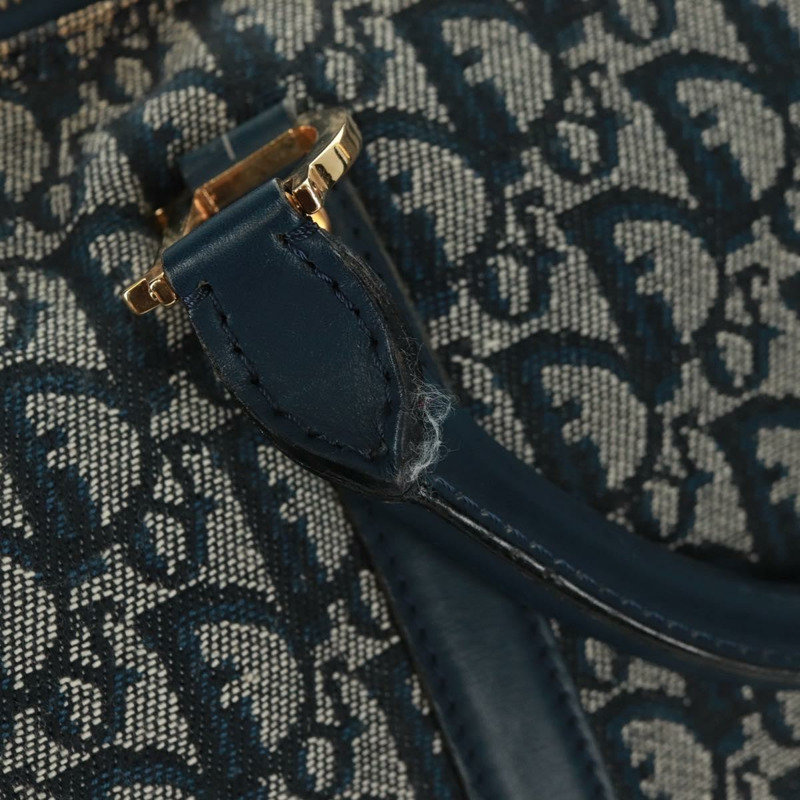 【日本直送】Christian Dior Trotter帆布波士頓包，兩用款，海軍藍/金色，正品，貨號168742SAV-17