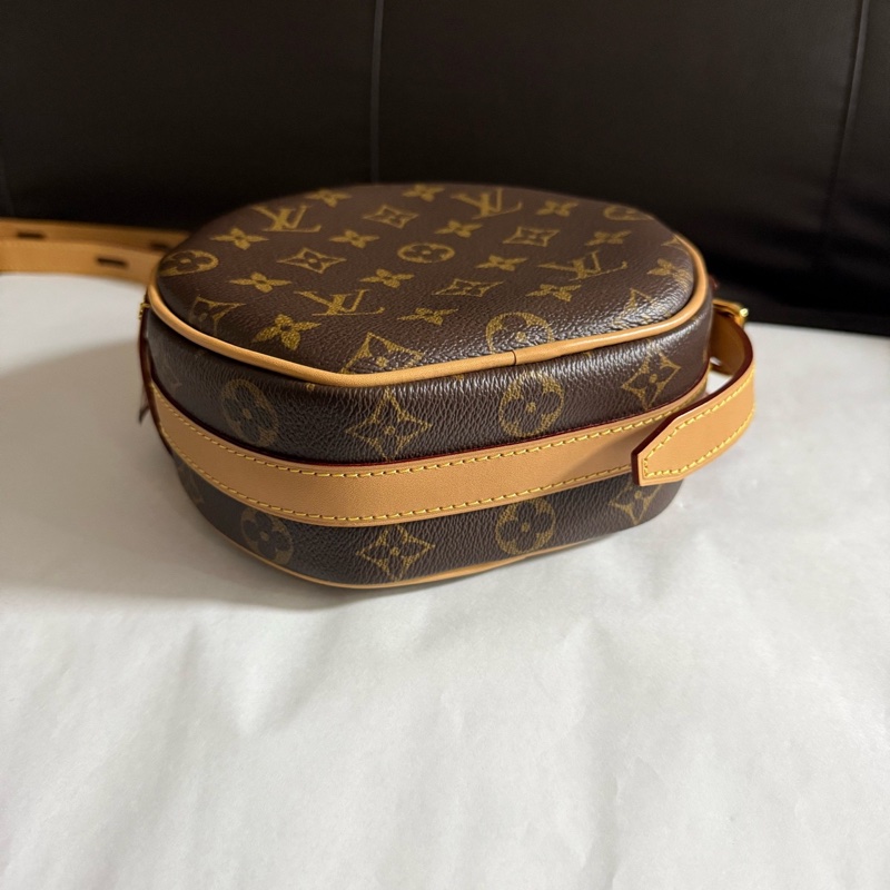 99新 Louis Vuitton路易威登老花小號圓餅包單肩斜挎包 有塵袋芯片款 尺寸：長17cm 寬7cm-5