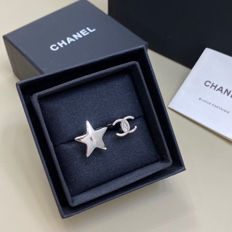 Chanel香奈兒26S銀色星星戒指-0