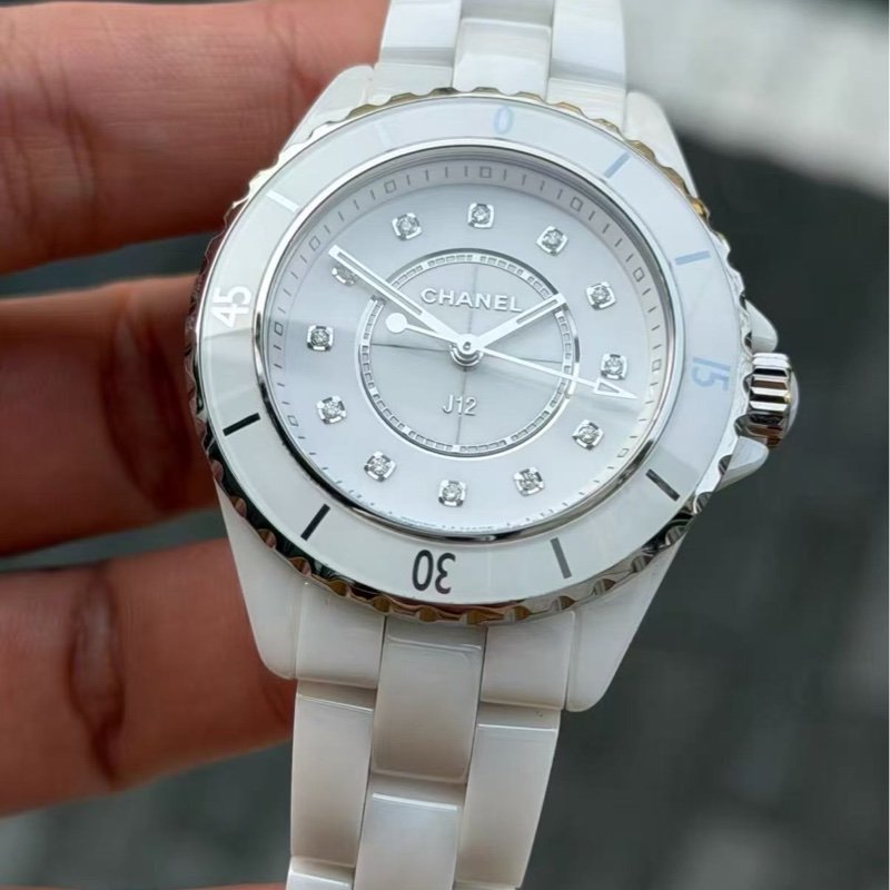 Chanel J12白鑽錶 24年9新配件齊全-2