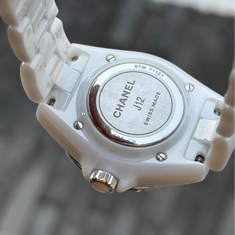 Chanel J12白鑽錶 24年9新配件齊全-3