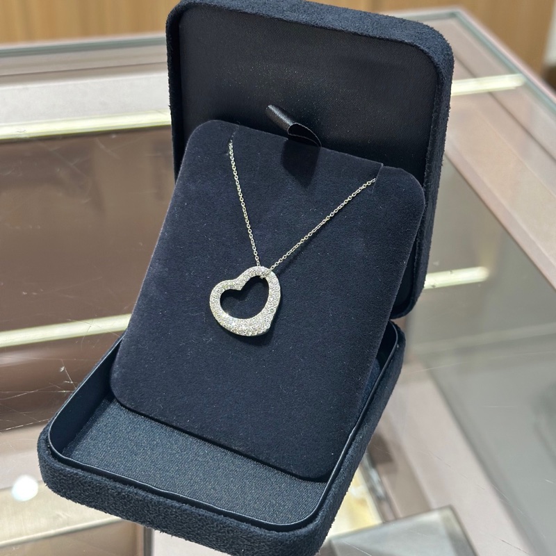 Tiffany蒂芙尼满钻爱心项链-2