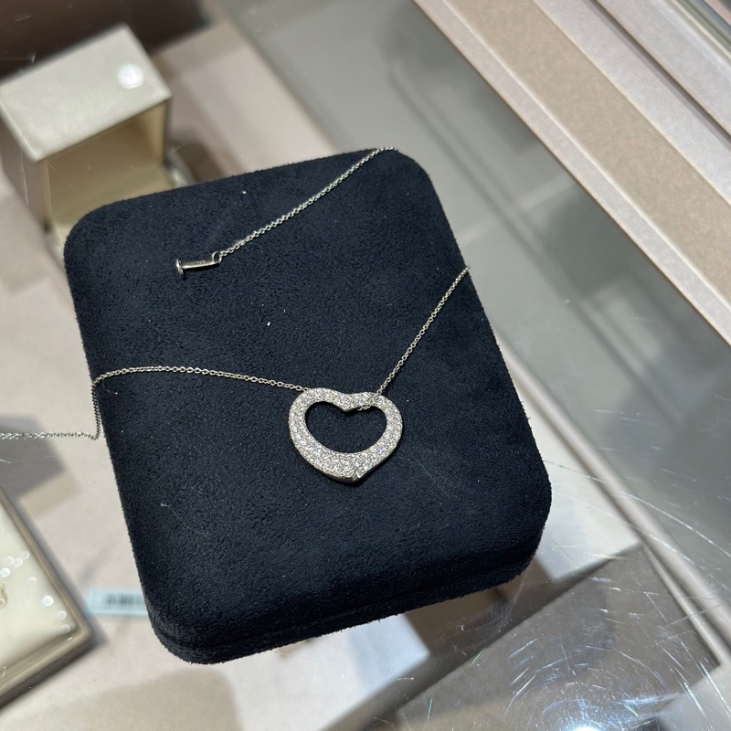 Tiffany蒂芙尼满钻爱心项链-3