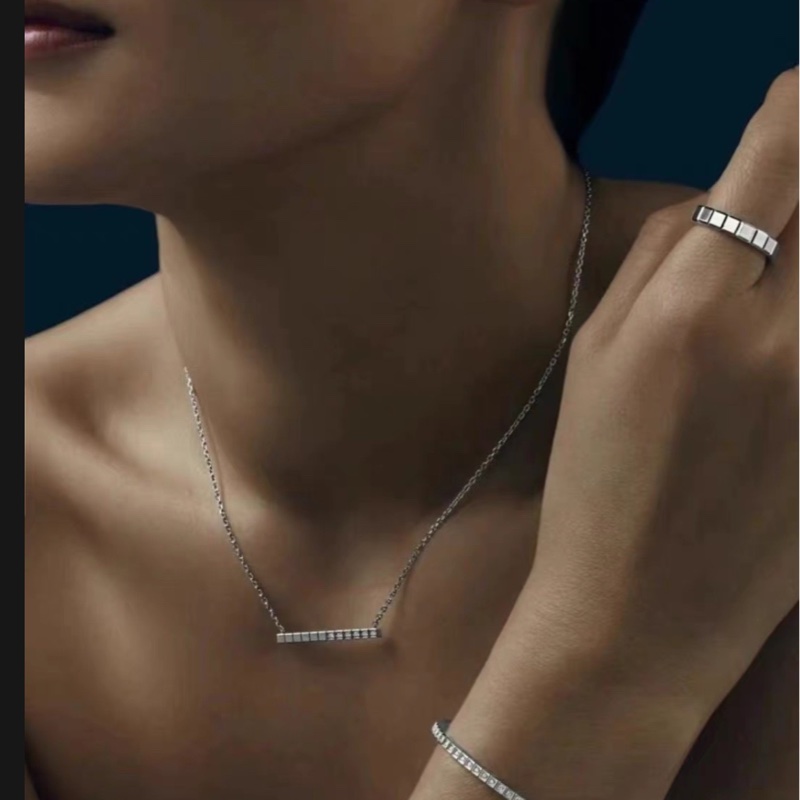 Chopard萧邦小方块冰糖项链-8