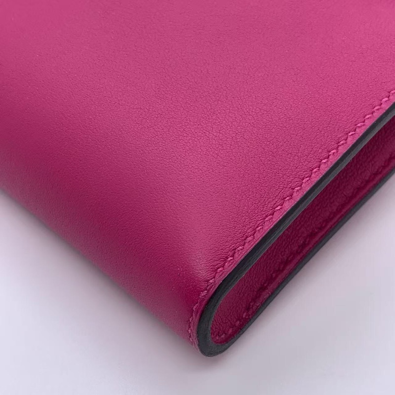 Hermes愛馬仕Kelly cut玫瑰粉swift皮銀扣D刻,配根肩帶就是Woc-12