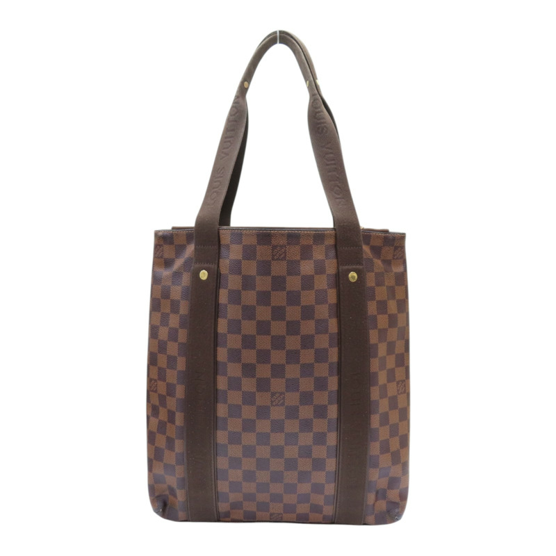 棕色 棋盤格帆布 Cabas Beaubourg Tote 手提包【LOUIS VUITTON LV 路易威登】-1