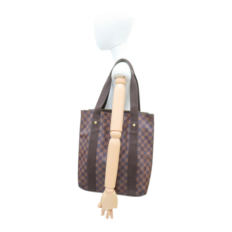 棕色 棋盤格帆布 Cabas Beaubourg Tote 手提包【LOUIS VUITTON LV 路易威登】-11