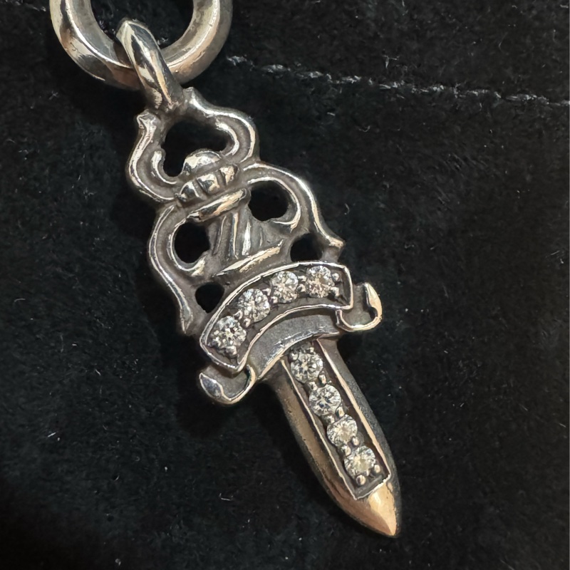 chrome hearts Dagger 克羅心白鑽寶劍/匕首吊墜-0