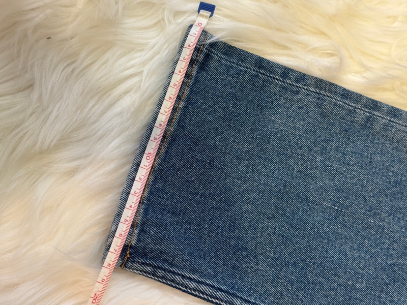 Versace/範思哲 簡約純色直筒牛仔褲 男女同款 藍色-7