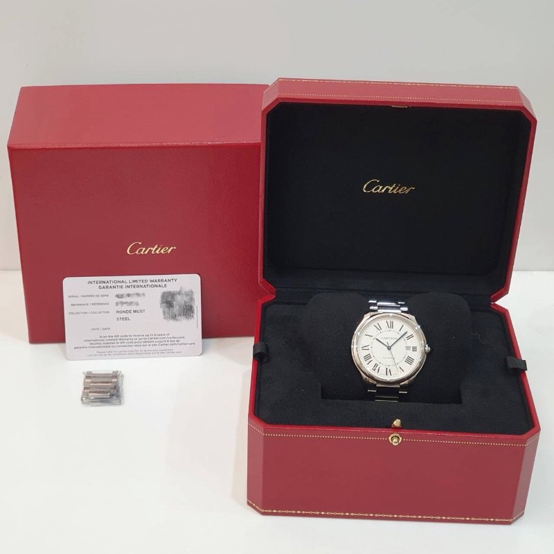 【大眾名錶】Cartier卡地亞 WSRN0035 Ronde Must de Cartier系列 大眾名錶B1259-8