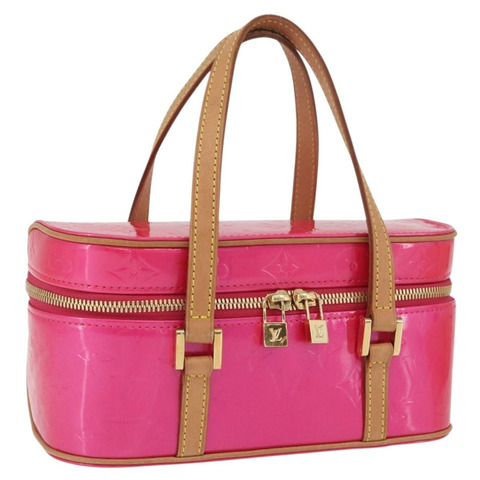 路易威登 Vernis Sullivan Horizontal PM 手袋 玫紅色 M91269 正品 165997V