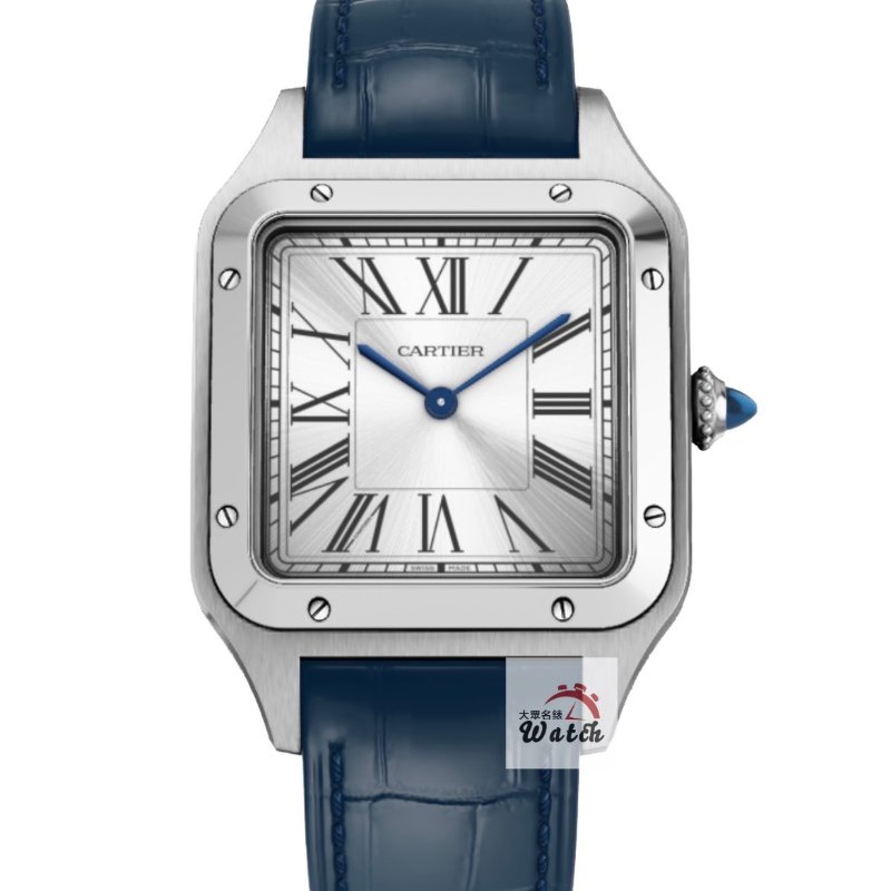 【大眾名錶】Cartier卡地亞 SANTOS-DUMONT 山度士系列 WSSA0022 銀面羅馬刻 大眾名錶G240-0