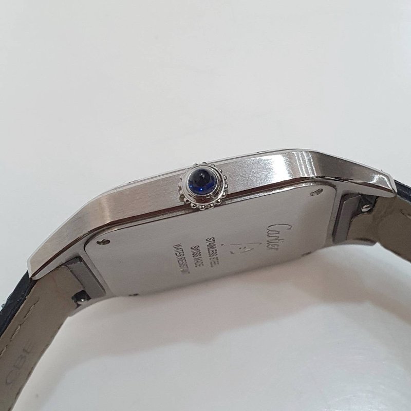 【大眾名錶】Cartier卡地亞 SANTOS-DUMONT 山度士系列 WSSA0022 銀面羅馬刻 大眾名錶G240-5