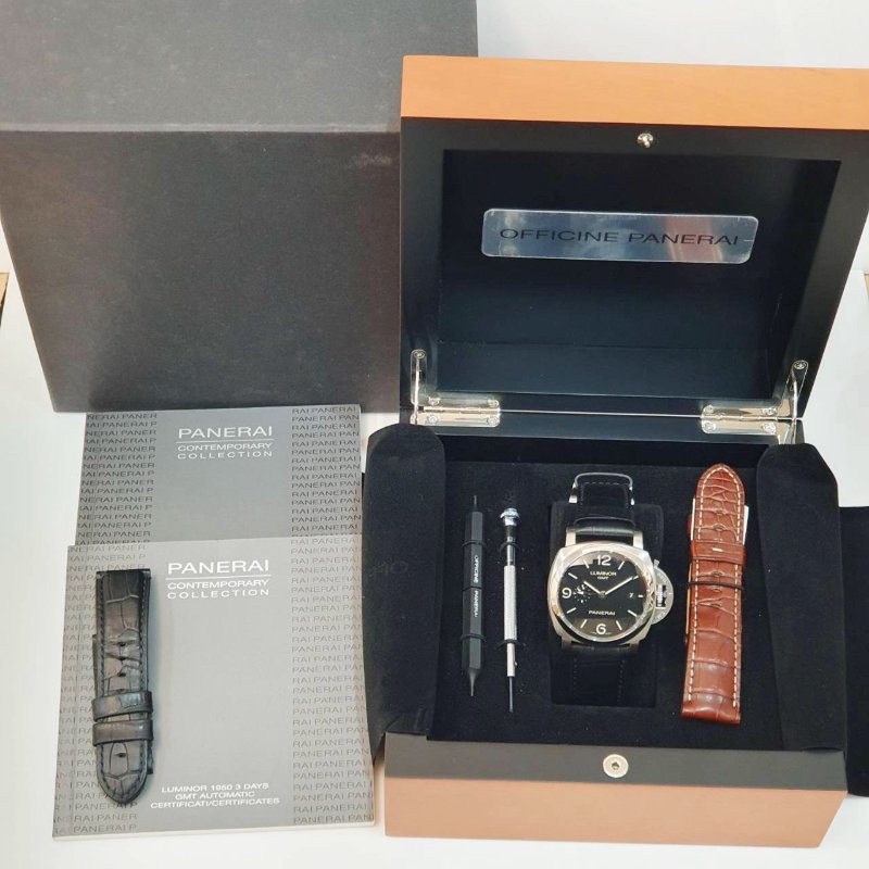 【大眾名錶】PANERAI沛納海 PAM00320 LUMINOR1950系列 2014/04 三明治 大眾名錶G241-9