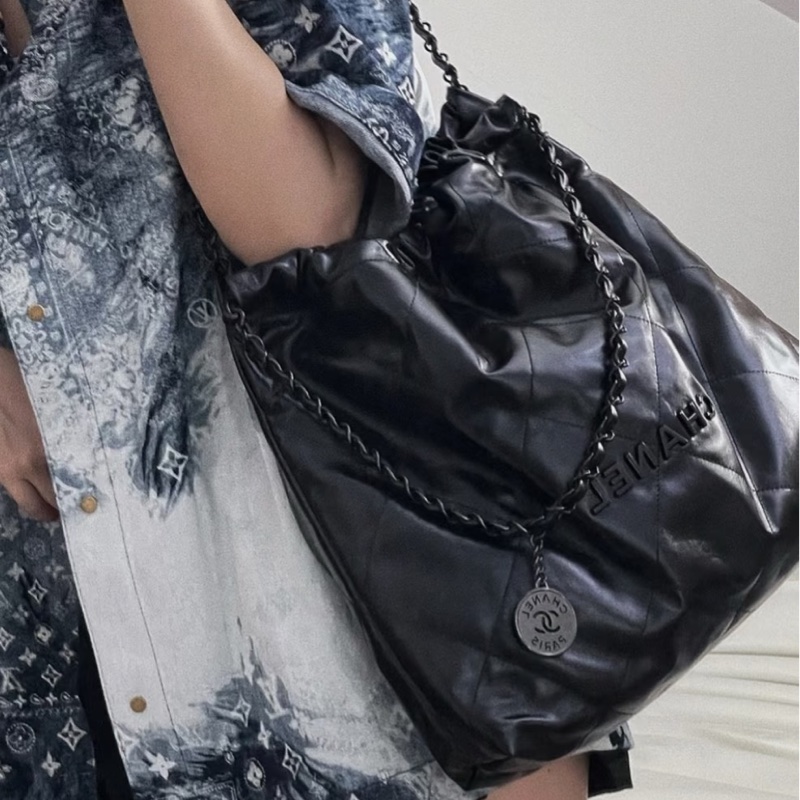 ❄️CHANEL香奈兒22bag SoBlack中號 芯片款🫧-1