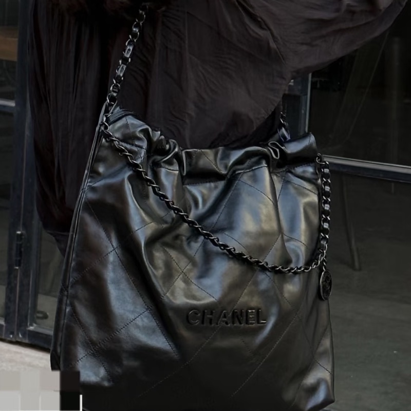 ❄️CHANEL香奈兒22bag SoBlack中號 芯片款🫧-2