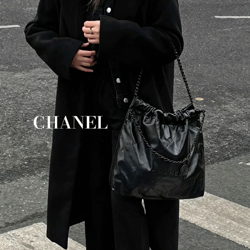 ❄️CHANEL香奈兒22bag SoBlack中號 芯片款🫧-5