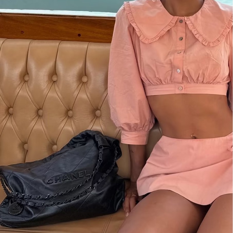 ❄️CHANEL香奈兒22bag SoBlack中號 芯片款🫧-7