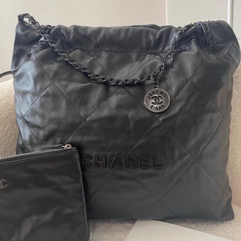 ❄️CHANEL香奈兒22bag SoBlack中號 芯片款🫧-11