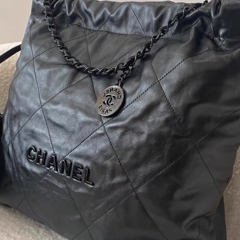 ❄️CHANEL香奈兒22bag SoBlack中號 芯片款🫧-12