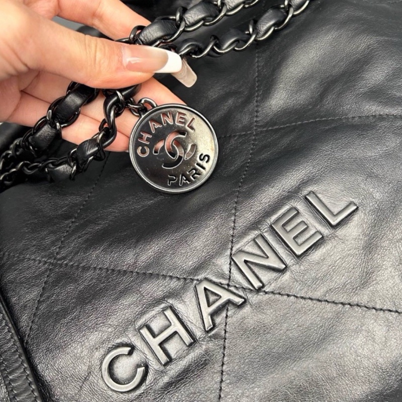 ❄️CHANEL香奈兒22bag SoBlack中號 芯片款🫧-14