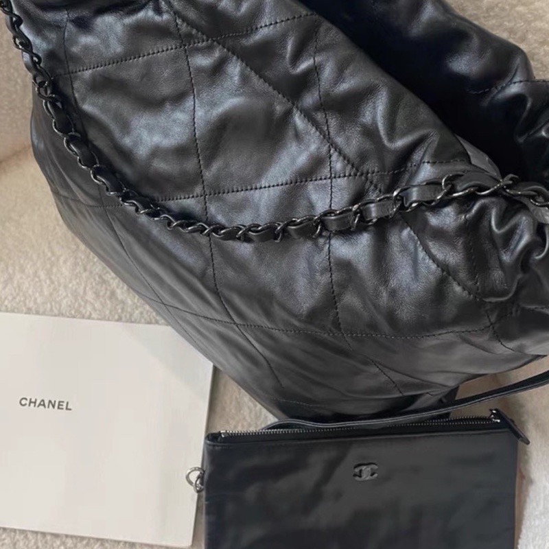 ❄️CHANEL香奈兒22bag SoBlack中號 芯片款🫧-18