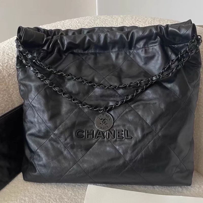 ❄️CHANEL香奈兒22bag SoBlack中號 芯片款🫧-19