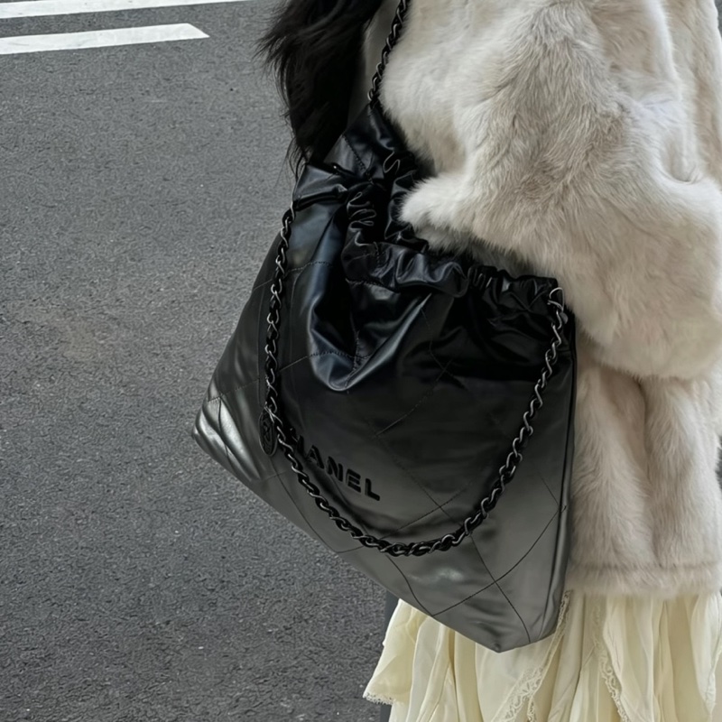 ❄️CHANEL香奈兒22bag SoBlack中號 芯片款🫧-22
