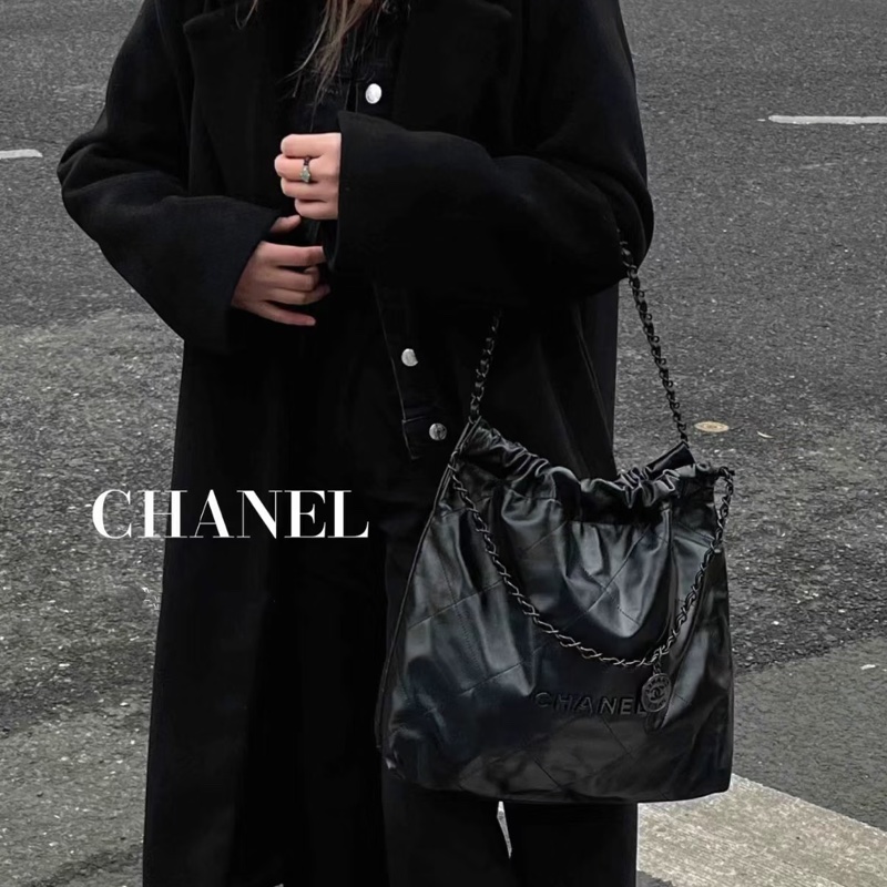 ❄️CHANEL香奈兒22bag SoBlack中號 芯片款🫧-26