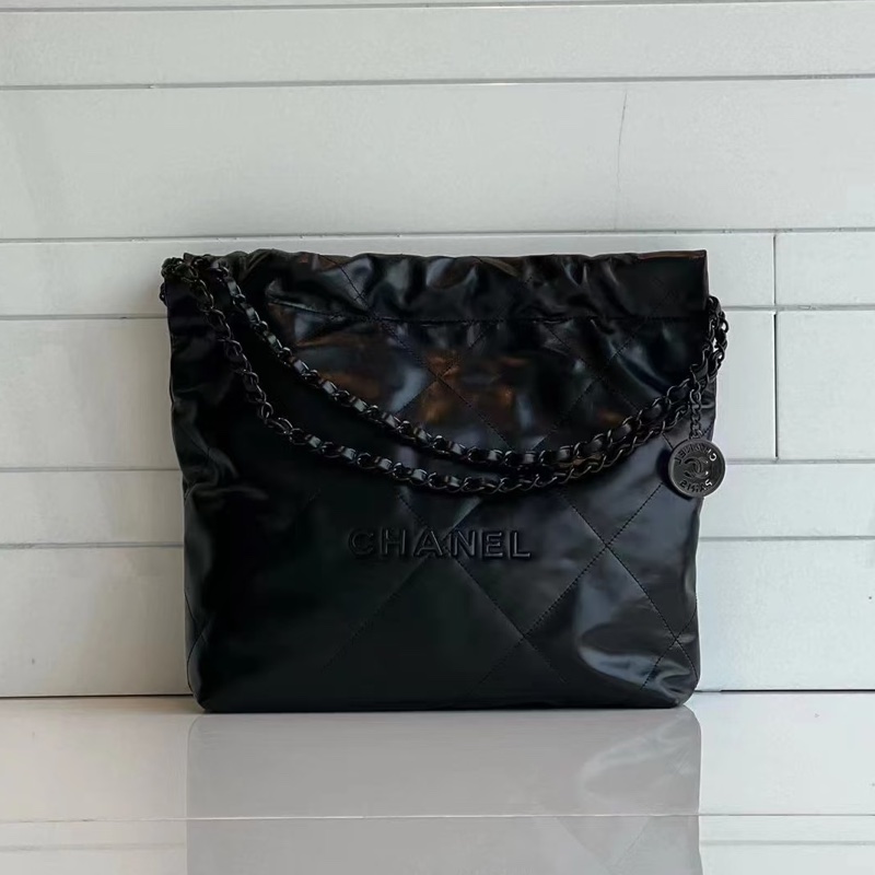 ❄️CHANEL香奈兒22bag SoBlack中號 芯片款🫧-29