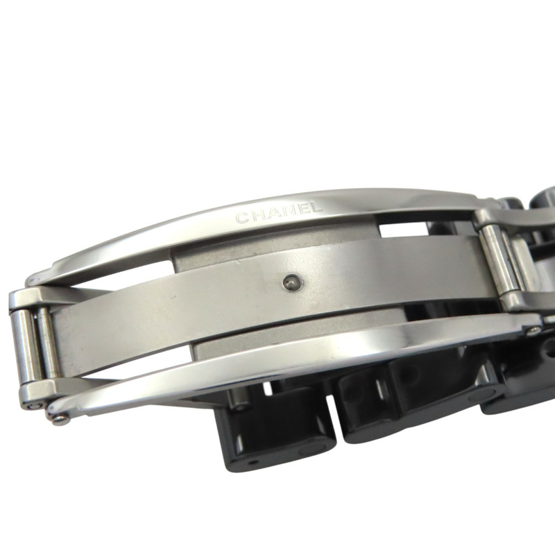 黑色 陶瓷 不鏽鋼 鑽石 J12 機械腕錶【CHANEL 香奈兒】 H1626-9